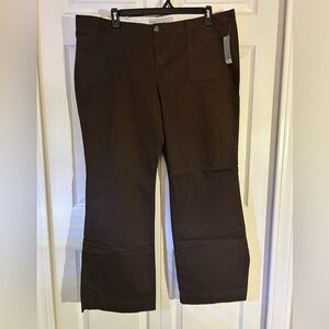 NWT- Old Navy Brown Low-Rise Wide-Leg Jeans